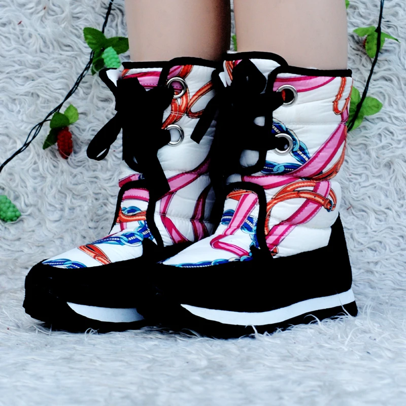 Женские ботинки из водонепроницаемого материала женские зимние высокого