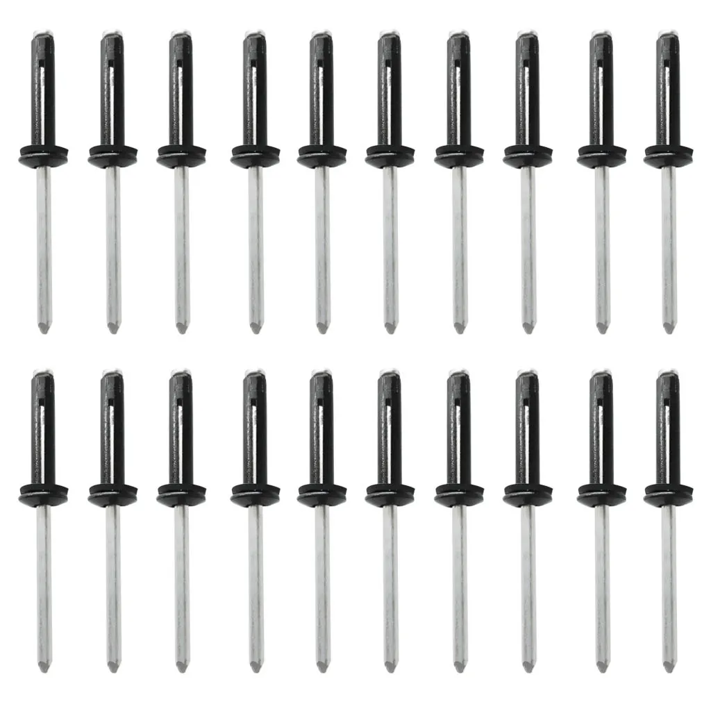 

20Pcs Aluminum Kayak Canoe Tri Grip Rivet Mounting Rivets Deep Water Long Grip Tri-Fold Bulb Rowing Boat Kayak Accessories