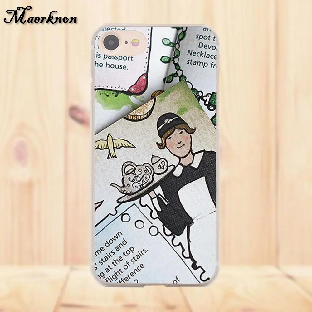 Ретро почтовая карта Паспорт марки мягкий ТПУ чехол для телефона Apple iPhone 4 4S 5 5C SE 6