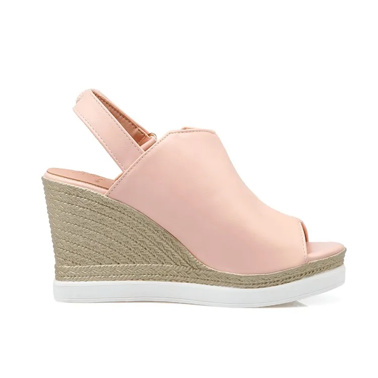 Шлепанцы женские на платформе повседневные сандалии высоком каблуке пляжная