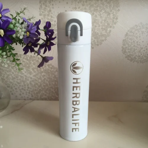 White 400ml Herbalife питательная Вакуумная бутылка из нержавеющей стали термальная бутылка для воды зеленого цвета 400 мл-500 мл - Цвет: White 400ml