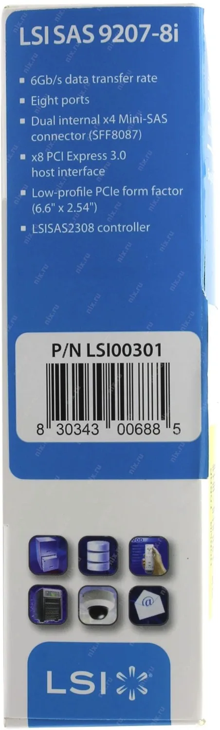 RaidStorage Avago LSI SAS 9207 8I LSISAS2308 IT B 8 port HBA jino SFF8087 6Gb PCI E 3 0 X8 карта контроллера сделано в