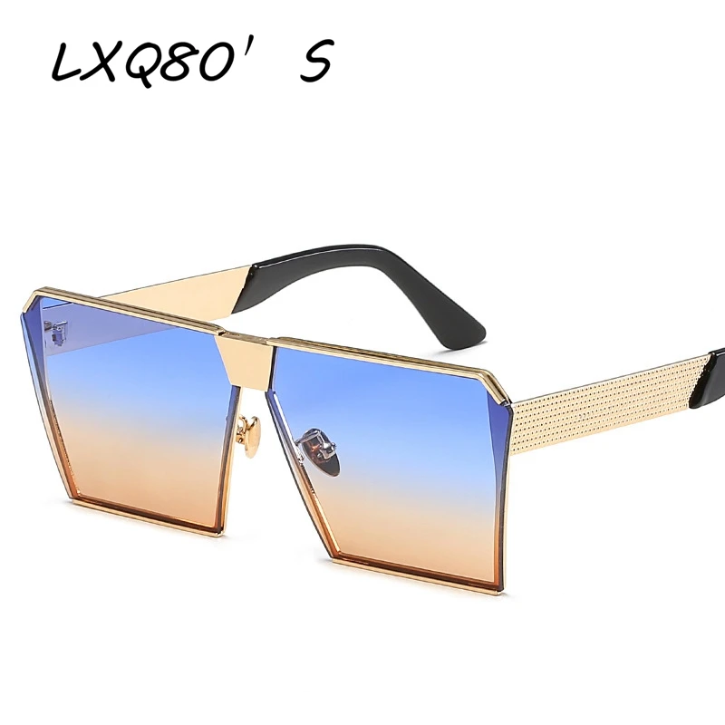 LXQ80'S модные Брендовая Дизайнерская обувь квадратный плоский объектив