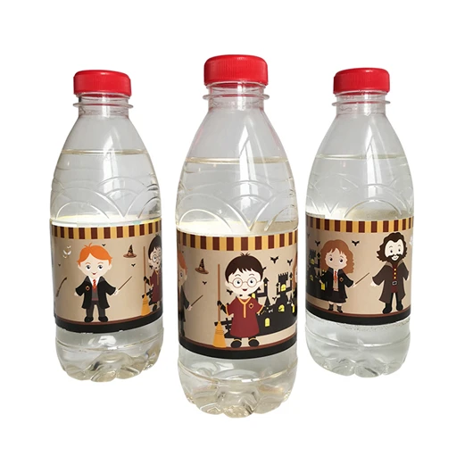 Water label 6pcs Детский комплект для украшения вечеринки в честь Дня рождения из мультфильма «волшебный фильм Гарри Поттер»; вечерние принадлежности для вечеринки в честь Дня рождения; вечерние принадлежности - Цвет: Water label 6pcs