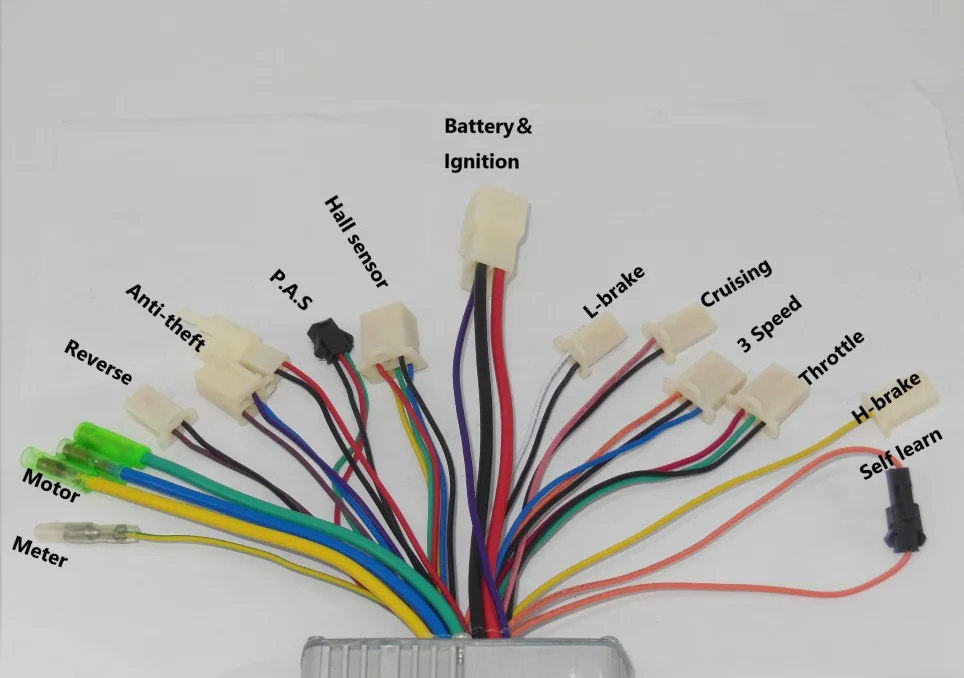 36V 750 W/800 W бесщеточный контроллер двигателя постоянного тока 12 mosfets контроллер электрического велосипеда