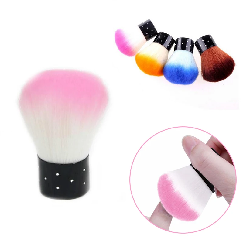 

1pcs Soft Nail Cleaning Brush Nail Brush Nail Art Manicure Tools Nail Dust Cleaner For Acrylic & UV Gel Random Colors