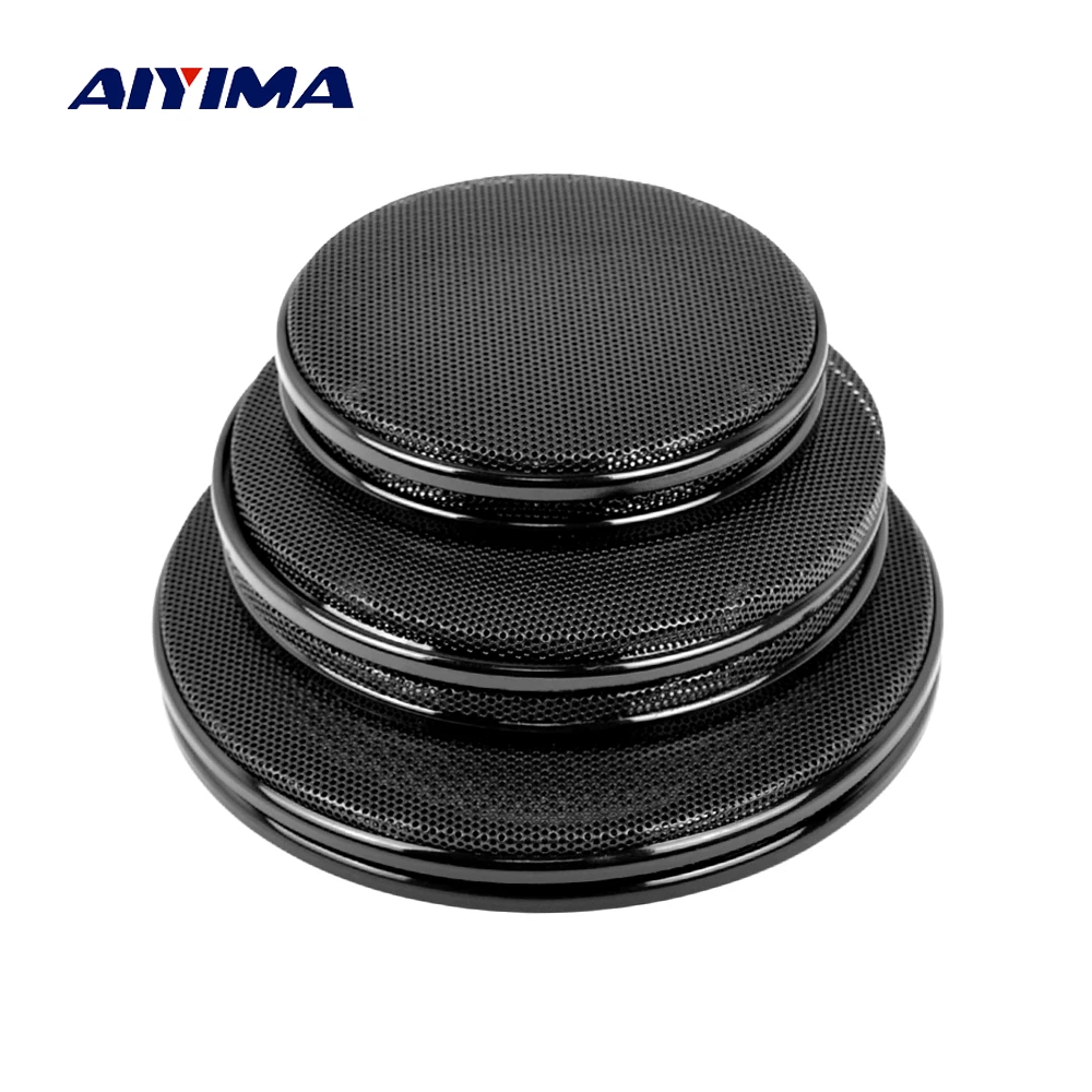 

AIYIMA 2Pcs Audio Speakers Cover 4/5/6.5 Inch Protective Mesh Net Grille DIY For Car Speaker Net Cover