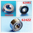 624RS 624ZZ 624ZZ 4x13x5мм 4*13*5 мм 624-2Z S624ZZ F624ZZ 624 фланец шариковый подшипник из нержавеющей стали ZrO2 керамический Немагнитный