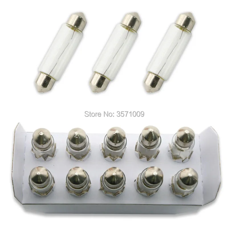 Оригинальная часть 4 шт./лот галогеновые фары для 12866 cp 12 В c10w 10 Вт sv8 5 fest t10 * 43 мм