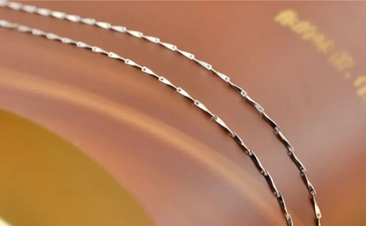 0 8 мм модная Серебряная цепочка 100% гарантия Настоящее серебро 925 пробы ожерелье 40