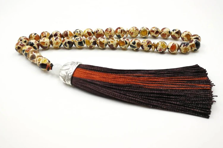 Персонализированные Tasbih смолы четки мусульманский молитва бисер субха хлопок кисточкой подарок Рамадан