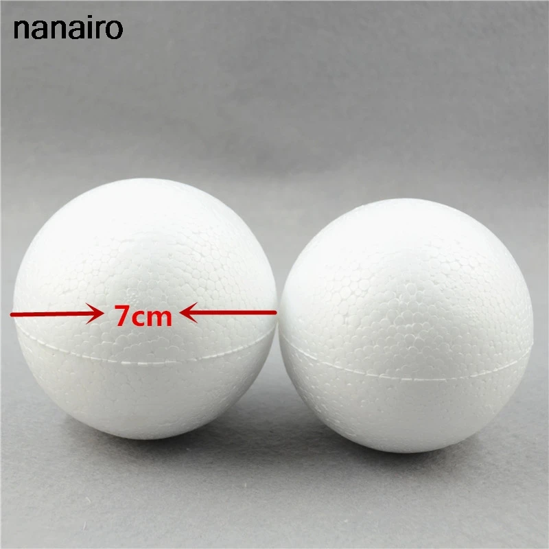Новые белые шары для поделок из пенополистирола 10 шт./лот 70 мм|balls for|ball whiteball ball |