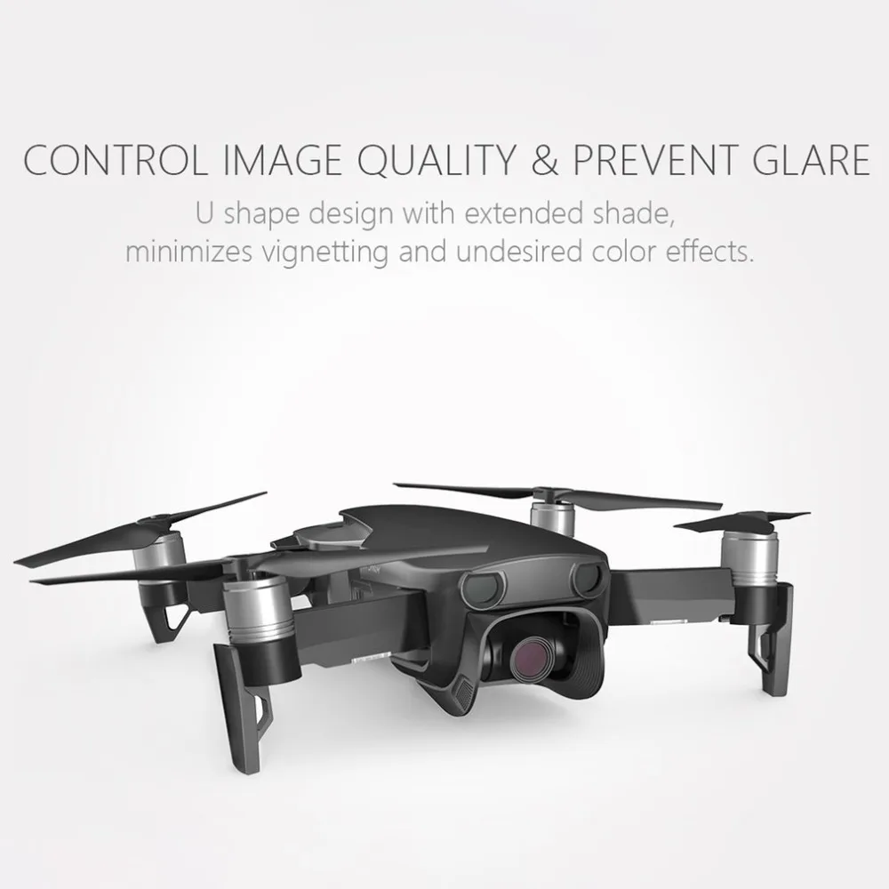 PGYTECH Mavic Air крышка объектива Антибликовая Защитная солнцезащитный козырек для DJI