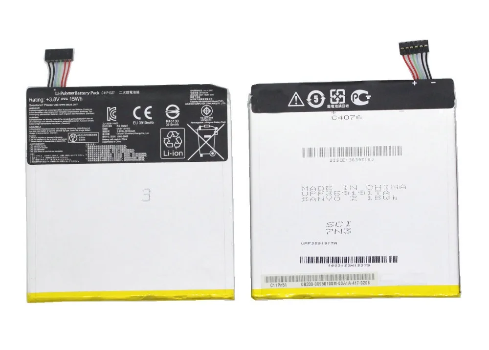 Ciszean 2x3910mAh C11P1327 Сменный аккумулятор для ASUS Fondpad 7 MeMo Pad Me170C ME170CX ME170 K012 K017 FE170CG |