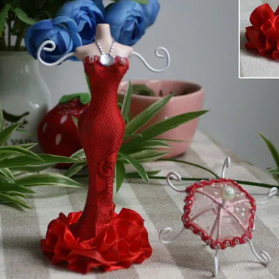 Небольшой манекен для кукол вешалка ожерелий серег колец органайзер ювелирных