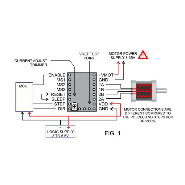 

Новый 128 Microstep SD6128 V1.1 Stepstick модуль драйвера шагового двигателя с радиатором для 3D-принтера DOM668