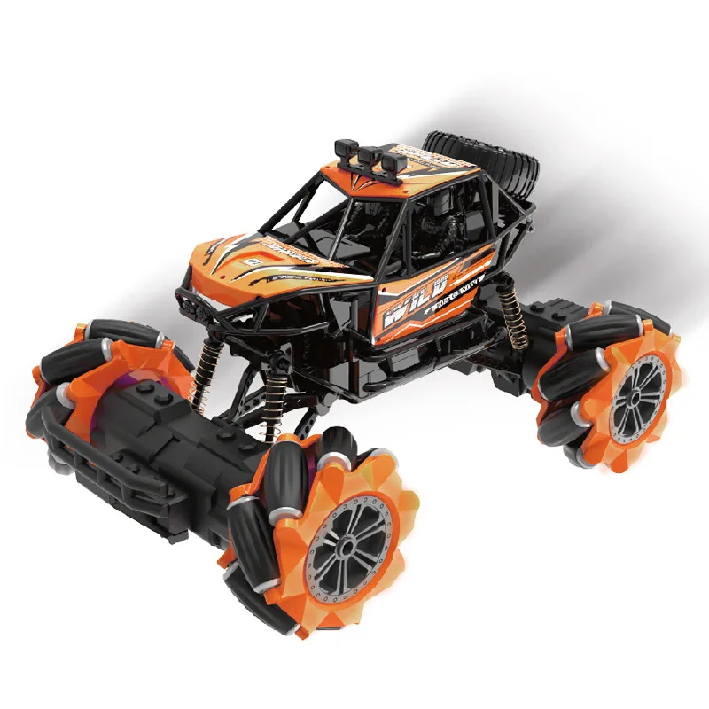 Orange 1:18 2,4G 4WD RC автомобиль электрический Радиоуправляемый автомобиль 12 каналов вождения боковой дрейф скалолазание внедорожный трюк автомобиль детские игрушки - Цвет: Orange