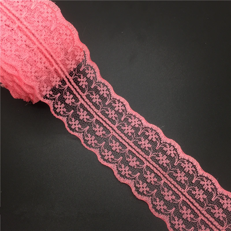 16 цветов, 10 ярдов, 45 мм, двусторонняя вышивка, сетка, кружевная отделка, лента, бант, ремесла для шитья, украшения