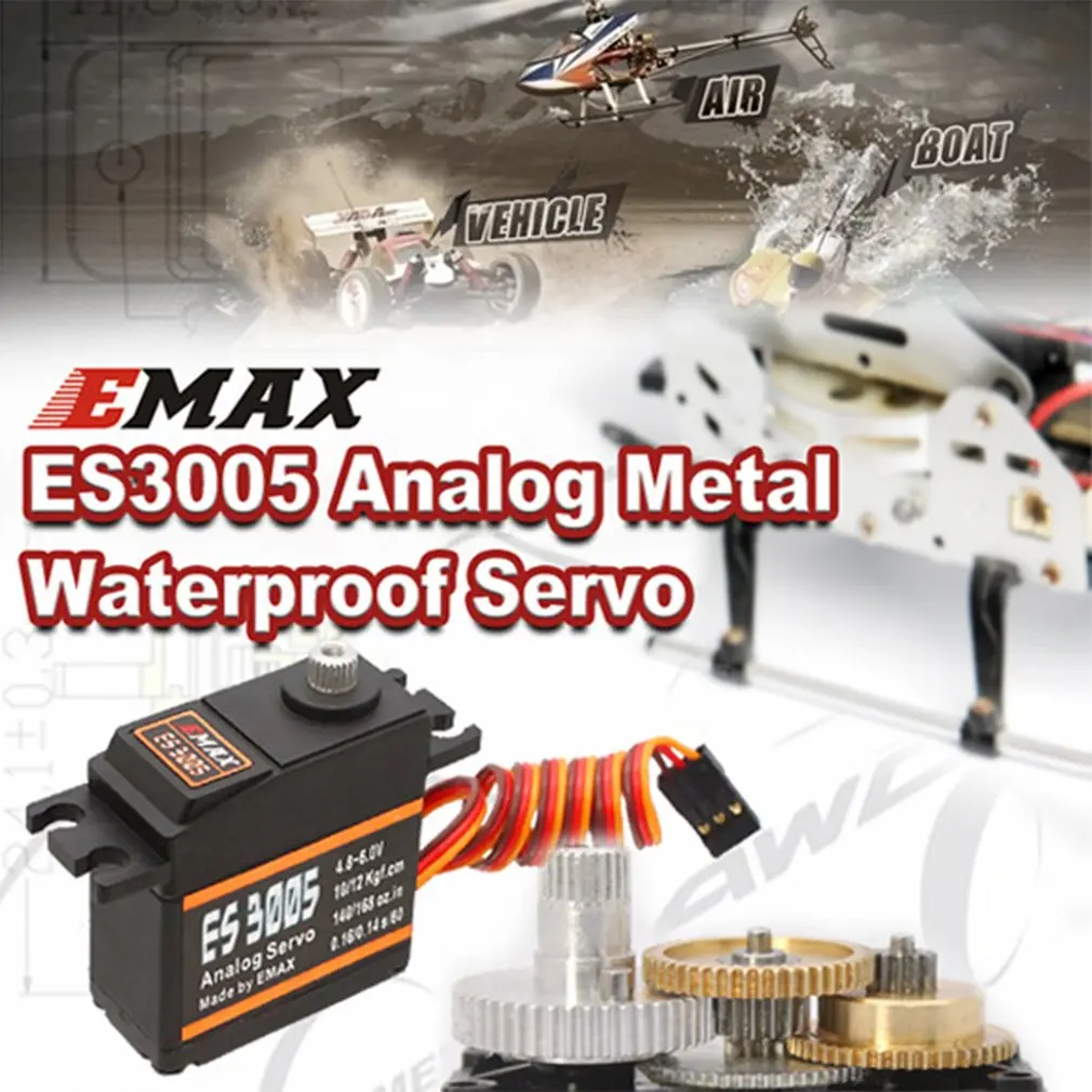 4 шт. EMAX ES3005 8 V 6 12 кг 0 16/0 14 s/60 градусов аналоговые металлический Шестерни