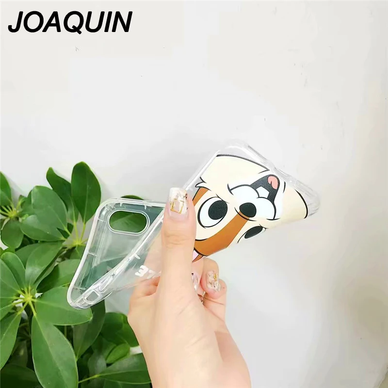 2018 Hot style Cute Cartoon Chipmunk Soft Cover Case For iPhone X 8 8plus 6 6S 6plus 7 Plus phone bag case |