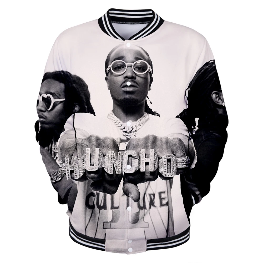 Новинка 2019 бейсбольная Толстовка Migos для мужчин и женщин куртка с длинным рукавом
