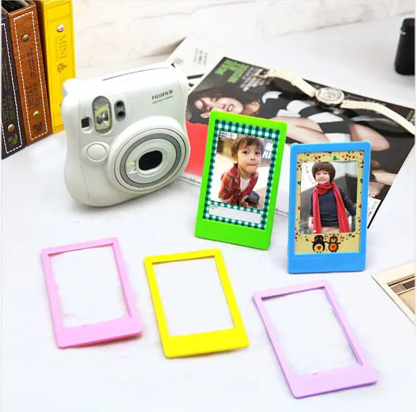5 шт./компл. красочные белая пленка для Fuji Instax Mini 8 7s 25 50 90 Камера фотографического домашний декор 3 дюймов Небьющийся настольная рамка для бумажных фотографий