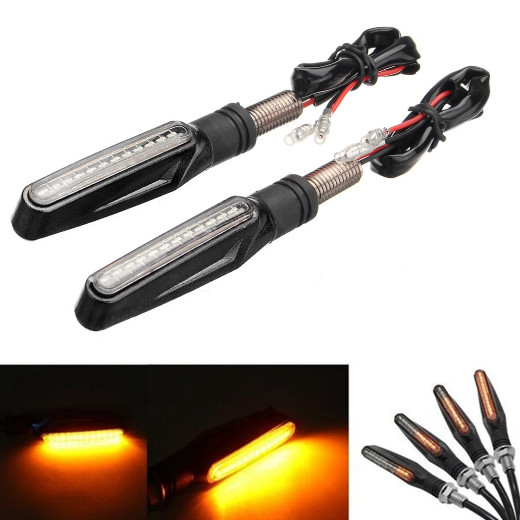 2 шт. мотоцикл 12led streamer указатель поворота светильник ing LED мини индикатор Runner