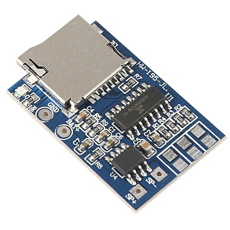TF карта GPD2846A MP3 декодер плата модуль декодирования 3 7 5 В источник питания FM радио