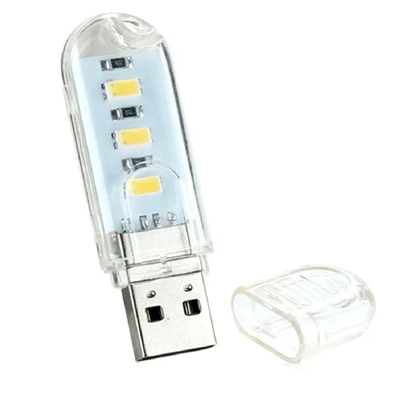 Новейший мини USB 3 светодиода ночник 5 в Лампа Холодный/теплый свет лампа для