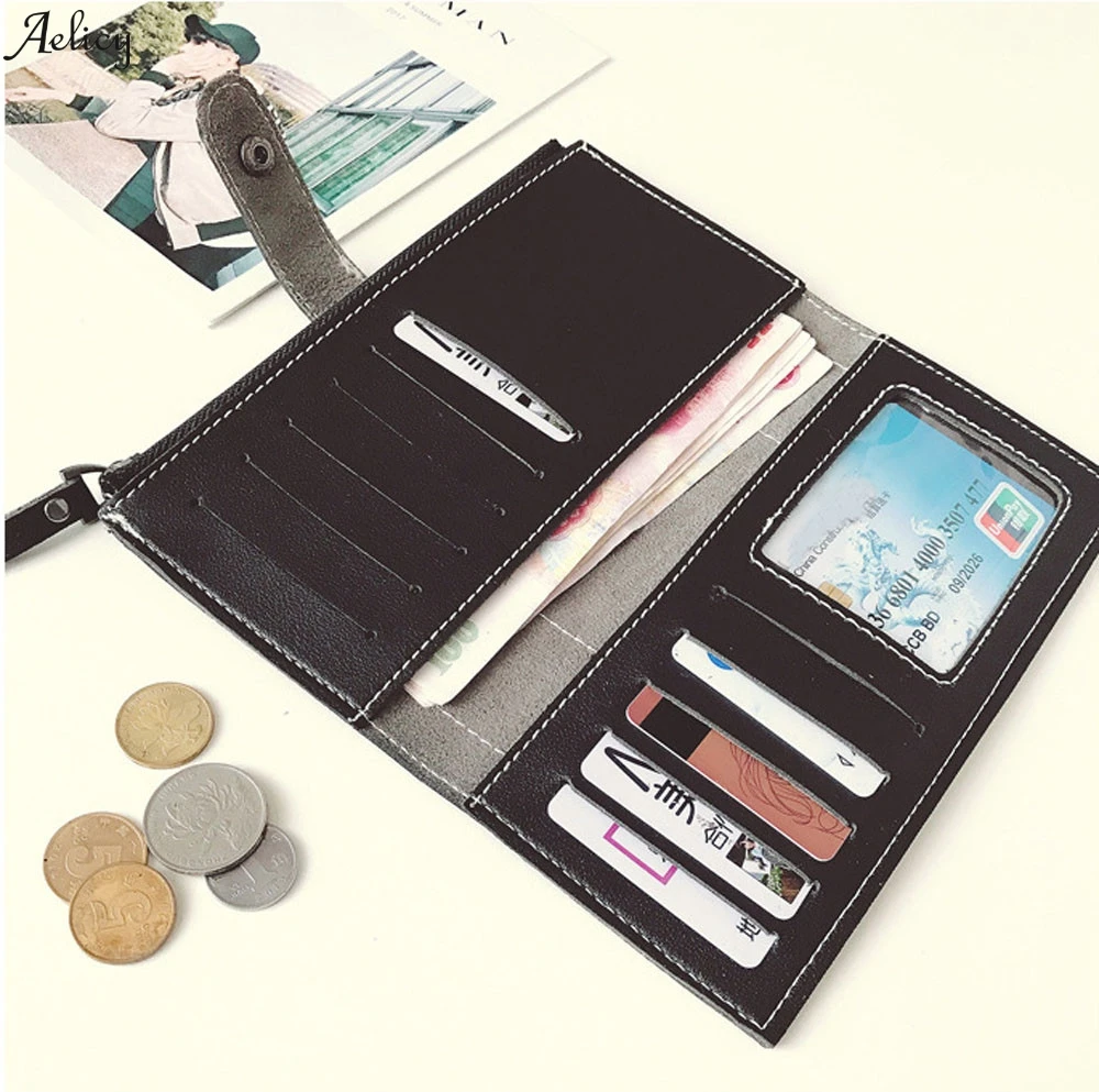 Модный кошелек кредитные карты маленький ID держатель Тонкий Карманный чехол