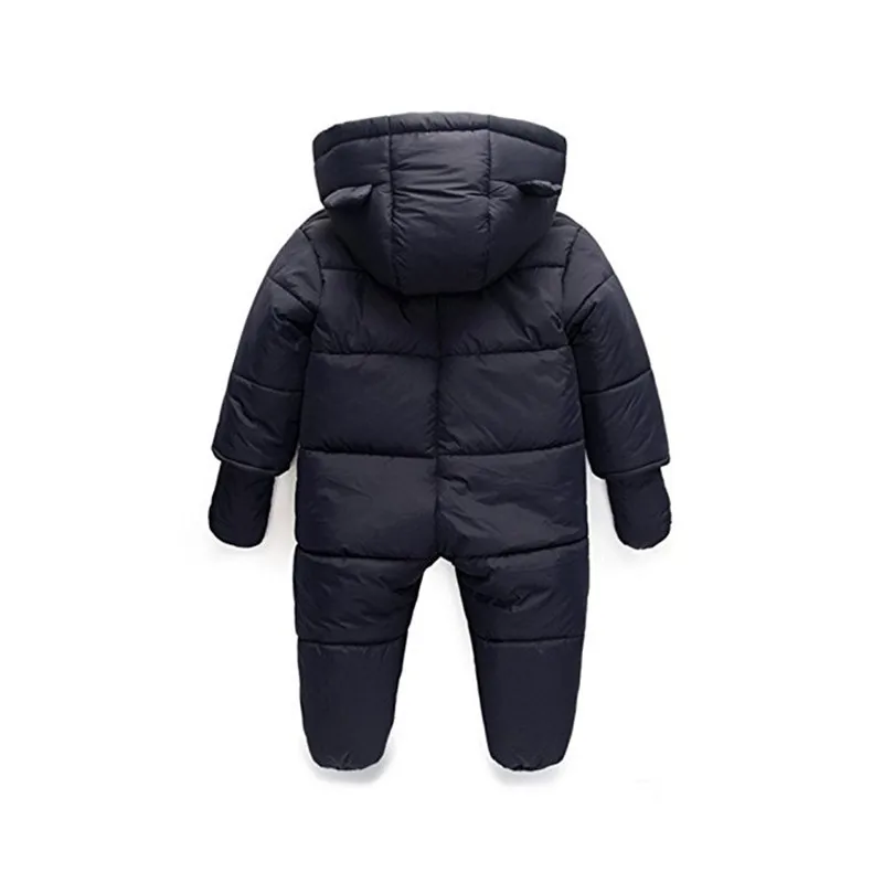 Холодная зима Комбинезоны Детская одежда для маленьких мальчиков и девочек