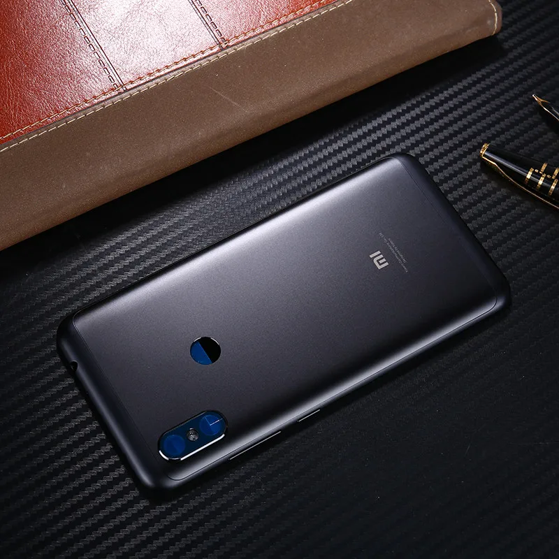 Оригинальный Корпус для Xiaomi Redmi Note 6 Pro металлическая задняя крышка аккумулятора