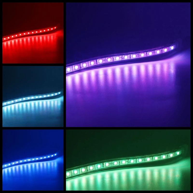 SZYOUMY 220 V Светодиодные ленты 5050 50 м 100 IP67 Водонепроницаемый RGB/белый Цвет веревка для наружного освещения с Мощность контроллер