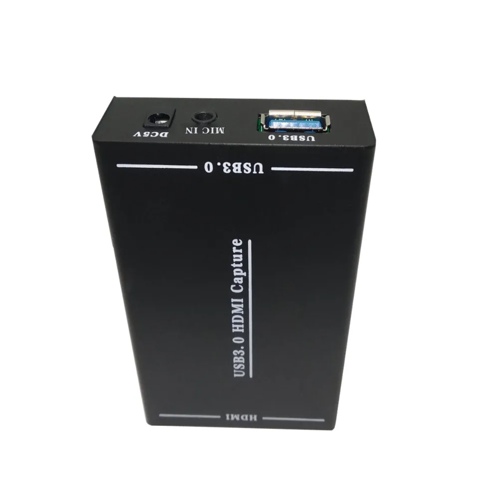 HDMI to USB3.0 capture with micphone 4K HD game card driverless installation KVM switch | Компьютеры и офис