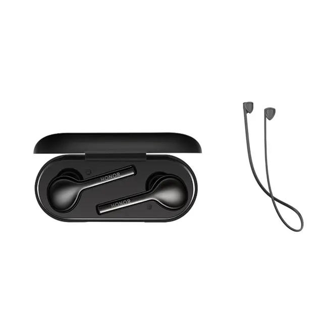 Black add black rope Оригинальная Беспроводная стереогарнитура huawei Honor FlyPods Lite ENC IP54, водонепроницаемая, автоматическая пауза, управление зарядкой Bluetooth 4,2 - Цвет: Black add black rope