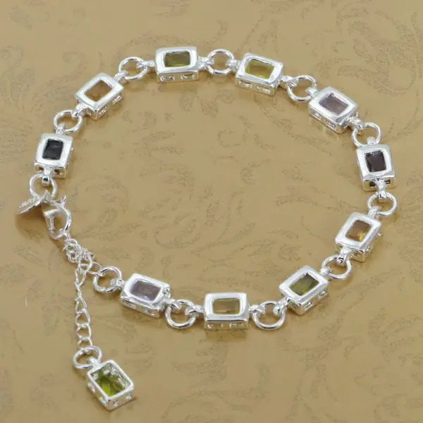 H261 оптовая продажа! Серебристый браслет 2016 серебряные модные украшения с шармом