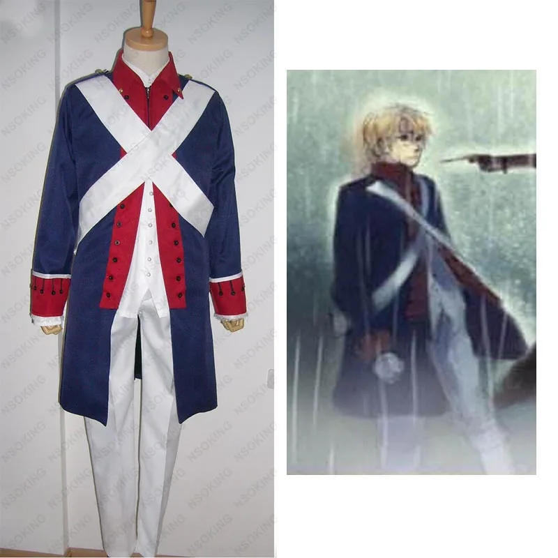 

Anime Axis Powers Hetalia Alfred F. Jones America War of Independence military uniform APH Cosplay Costume Tailor Made