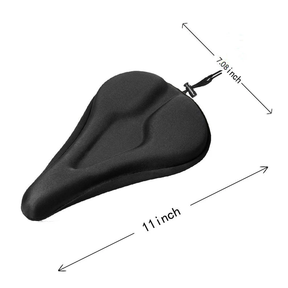 

NEW Silicone Breathable Soft Cycling Bicycle Bike Saddle Gel Cushion Pad Seat Cover