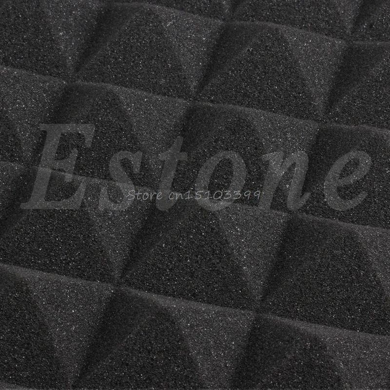 Acoustic Soundproof Sound Stop Absorption Pyramid Studio Foam 50x50cmx5.5cm Drop Ship | Обустройство дома