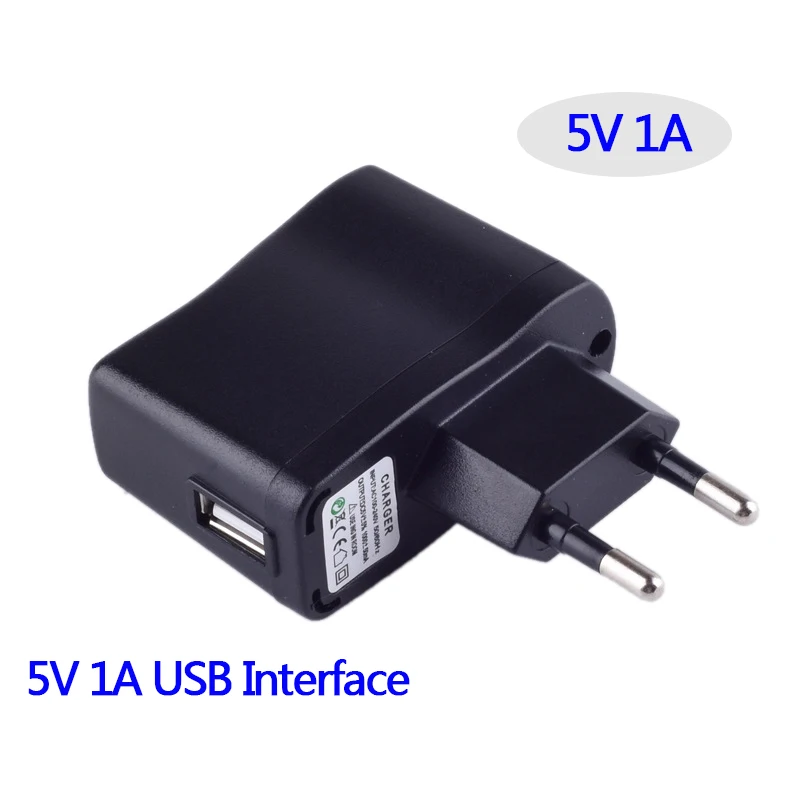ЕС США штекер 5V 1A Мощность адаптер переменного тока 5V1A Зарядное устройство переключения Питание Универсальный USB Интерфейс