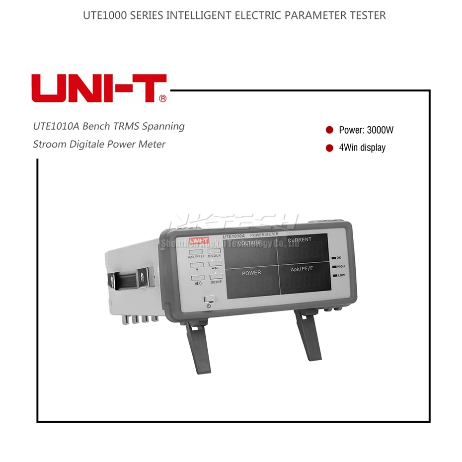 UNI-T UTE1010B UTE1010A UTE1003A UTE1003B Bench True RMS напряжение тока цифровой Коэффициент мощности измеритель мощности анализатор 3 кВт DHL