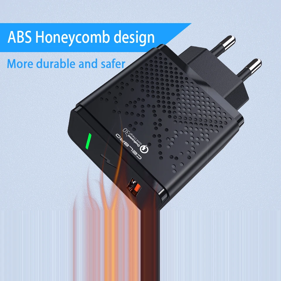 18 Вт Быстрая быстрая зарядка QC 3 0 Usb настенное зарядное устройство для мобильных