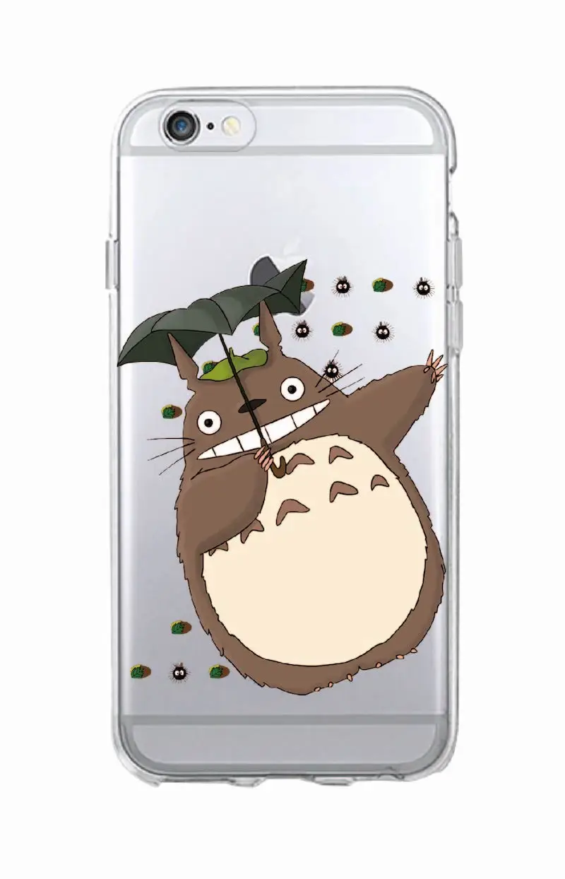 3 МИЛЫЙ Тоторо Унесенные призраками аниме Ghibli Миядзаки Kaonashi мягкий прозрачный чехол для телефона для iPhone 11 Pro 7 7Plus 6 6S 5 5S SE XS Max - Цвет: 3