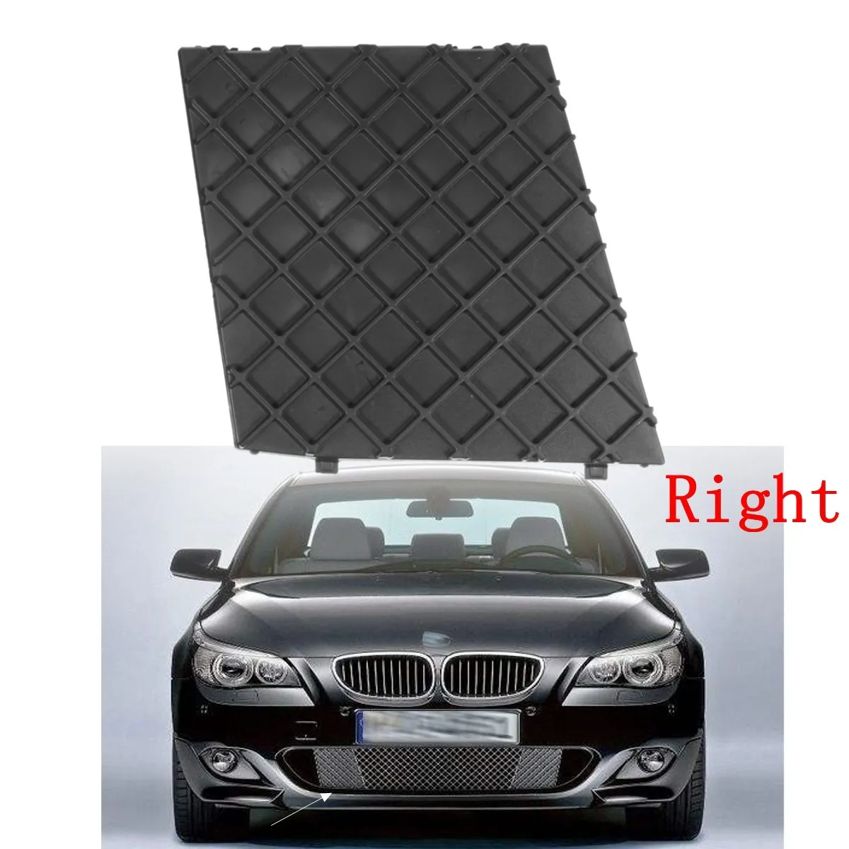 Передняя боковая Нижняя сетчатая решетка для BMW NEW E60 E61 M Sport Right/left 7897184 PBM07055GAR