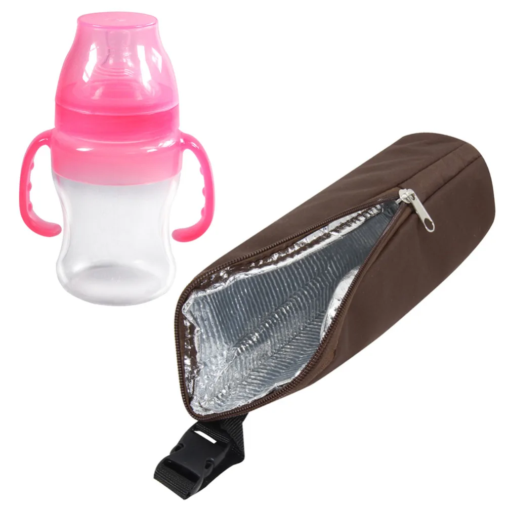Baby Water Milk Warmers Bottle Holder Bags Portable 350ml Feeding Insulation Bag Stroller Hanging Accesso |