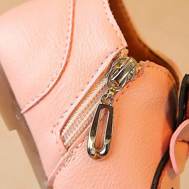 Новые осенние ботинки для малышей обувь маленьких девочек из мягкой