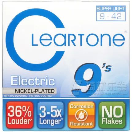 

Cleartone 9409 EMP Electric Guitar Strings, Super Light, 009-042