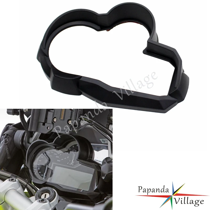 

Black Plastic Motorcycle Instrument Surround Meter Gauges with Visor For BMW R1200 GS LC ADV 2013-2016 Tachometer Protector