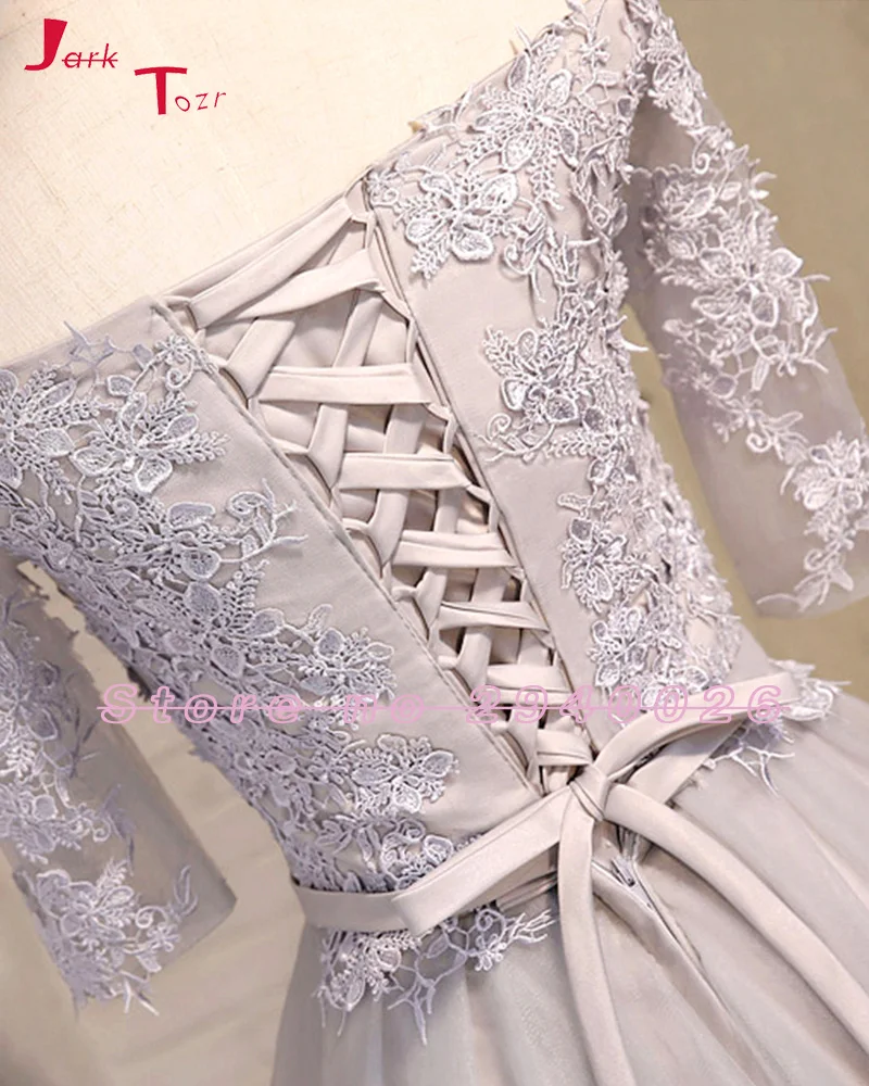 Jark Tozr на заказ кружевной вырез лодочкой выше колена короткие платья Junior Vestido 2019
