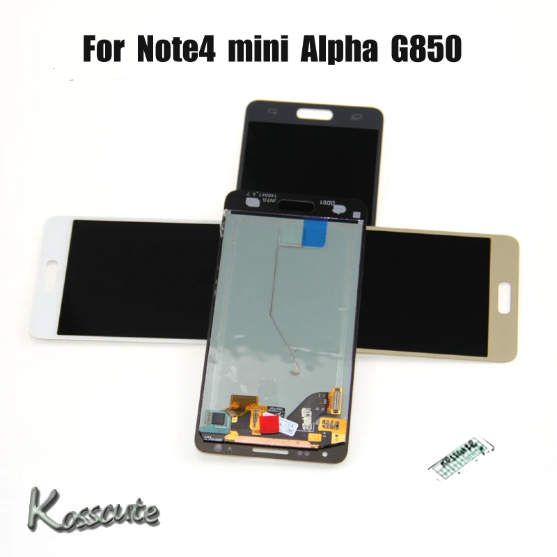 ЖК дисплей с дигитайзером в сборе для Samsung Alpha G850 Note 4 Mini G850F G850M G850K|Экраны мобильных